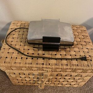 Rivel Vintage Silver Pizzelle Waffle Maker Baker. Model 9705.